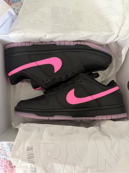Nike Shoes - Vintage Penn State Nike Dunk Low — Black with Hot Pink Swoosh